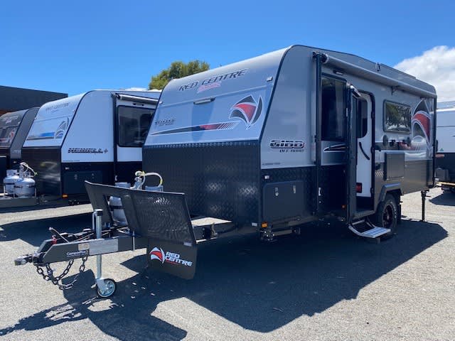 2022 Red Centre Gibb Off Road 18’ with Shower and Toilet - Centre Door