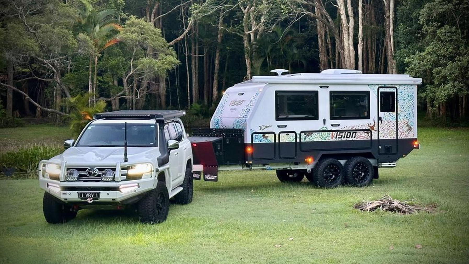 2024 Vision RV Nirvana 16’1 Hybrid Off Road Triple Bunk with Rear Door